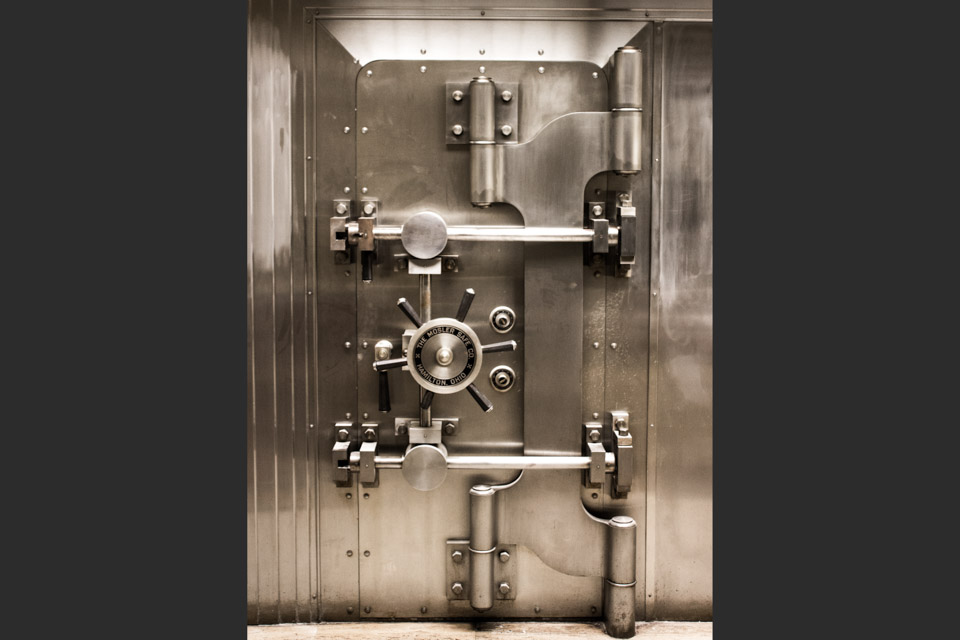 The Vault: The safest place in town.  Here's our customer's jewelry and our full selection of loose diamonds.